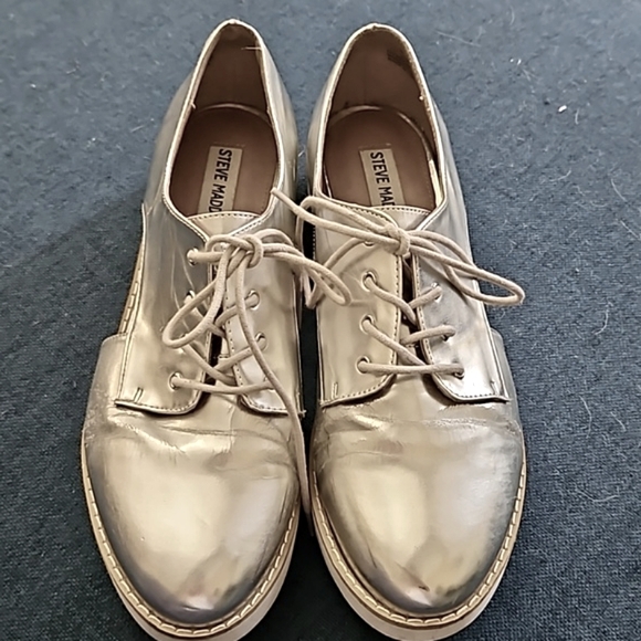 Steve Madden silver Revealed women's shoe platform size 10 never worn - Picture 2 of 5